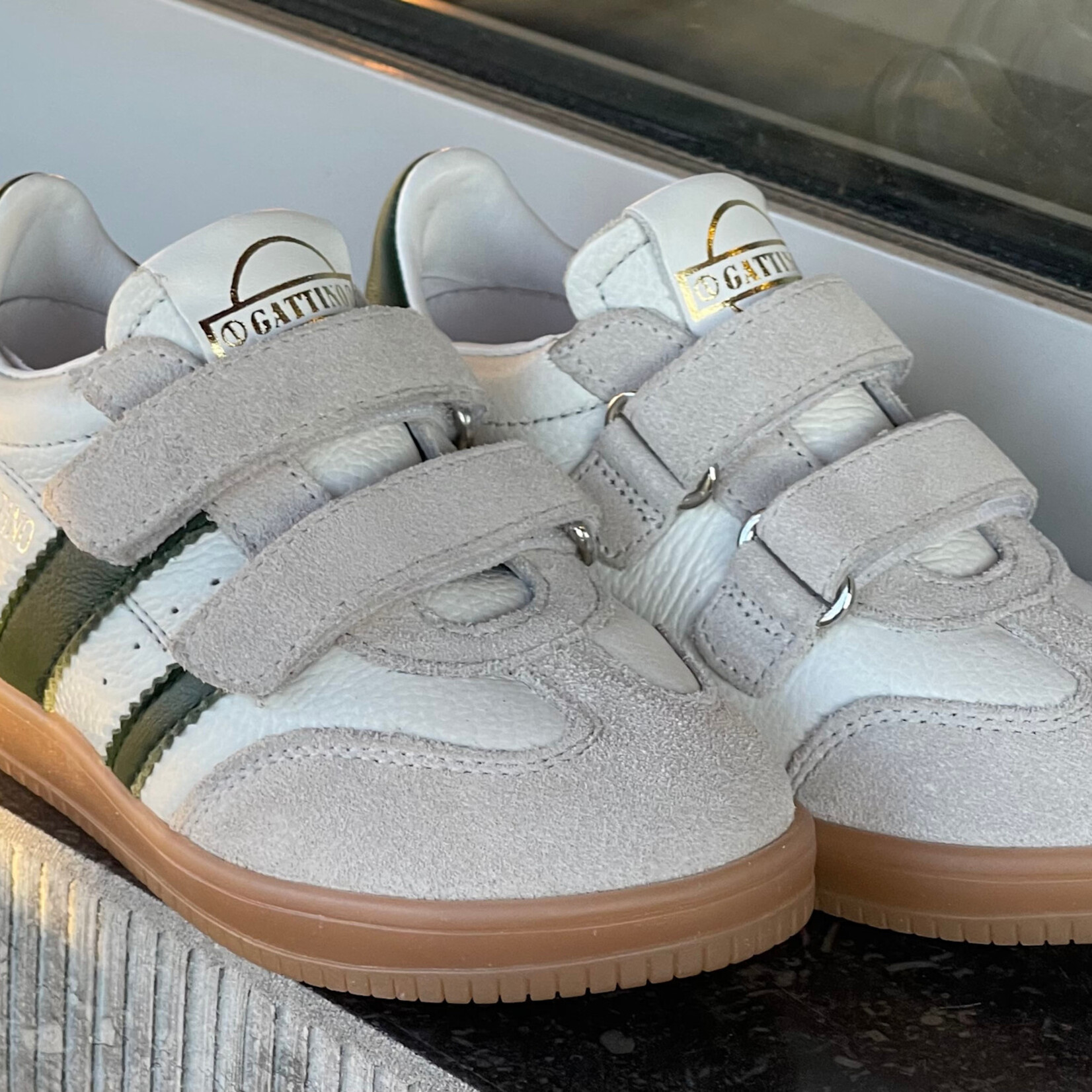 Gattino Gattino sneaker beige/groen