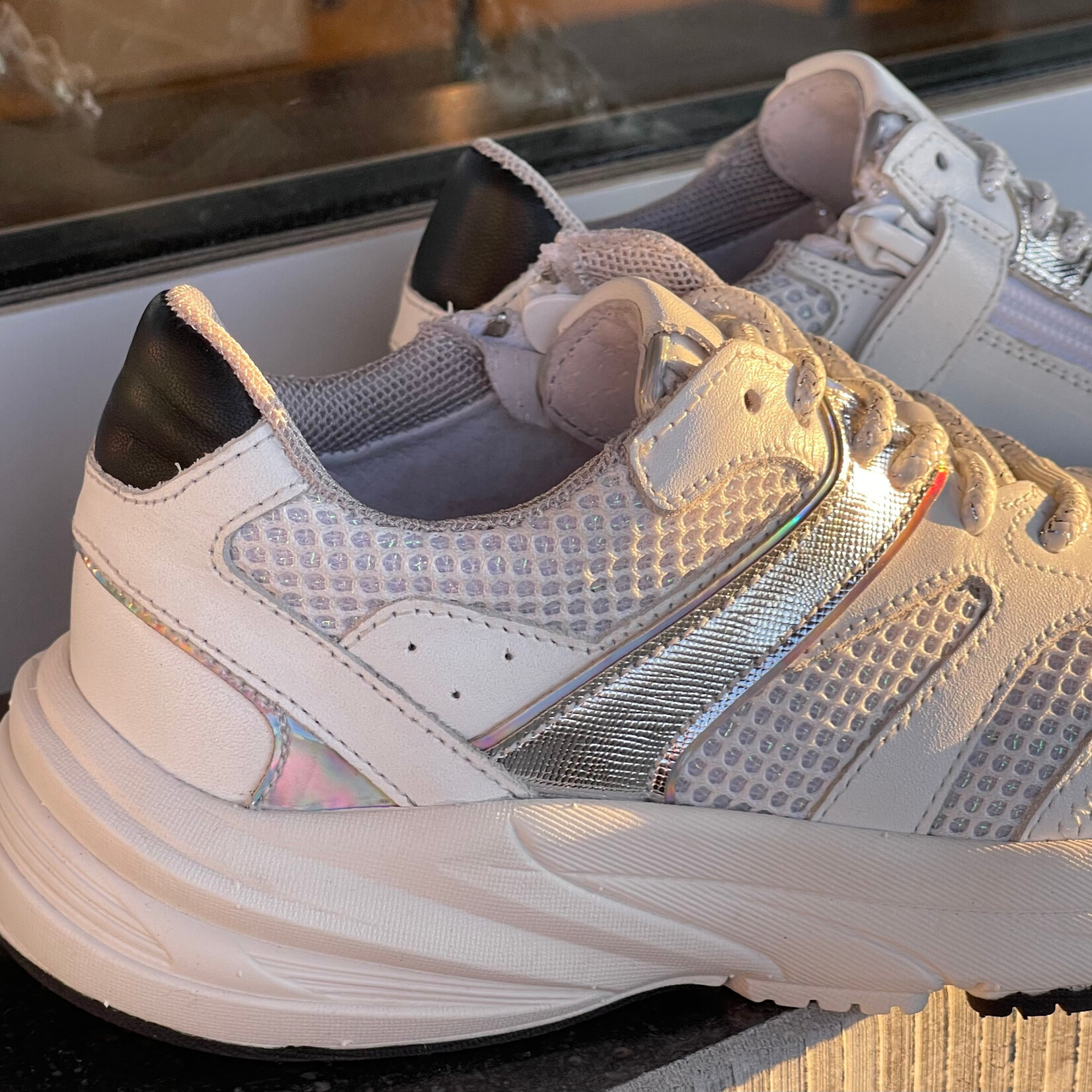 Gattino Gattino sneaker wit/zilver