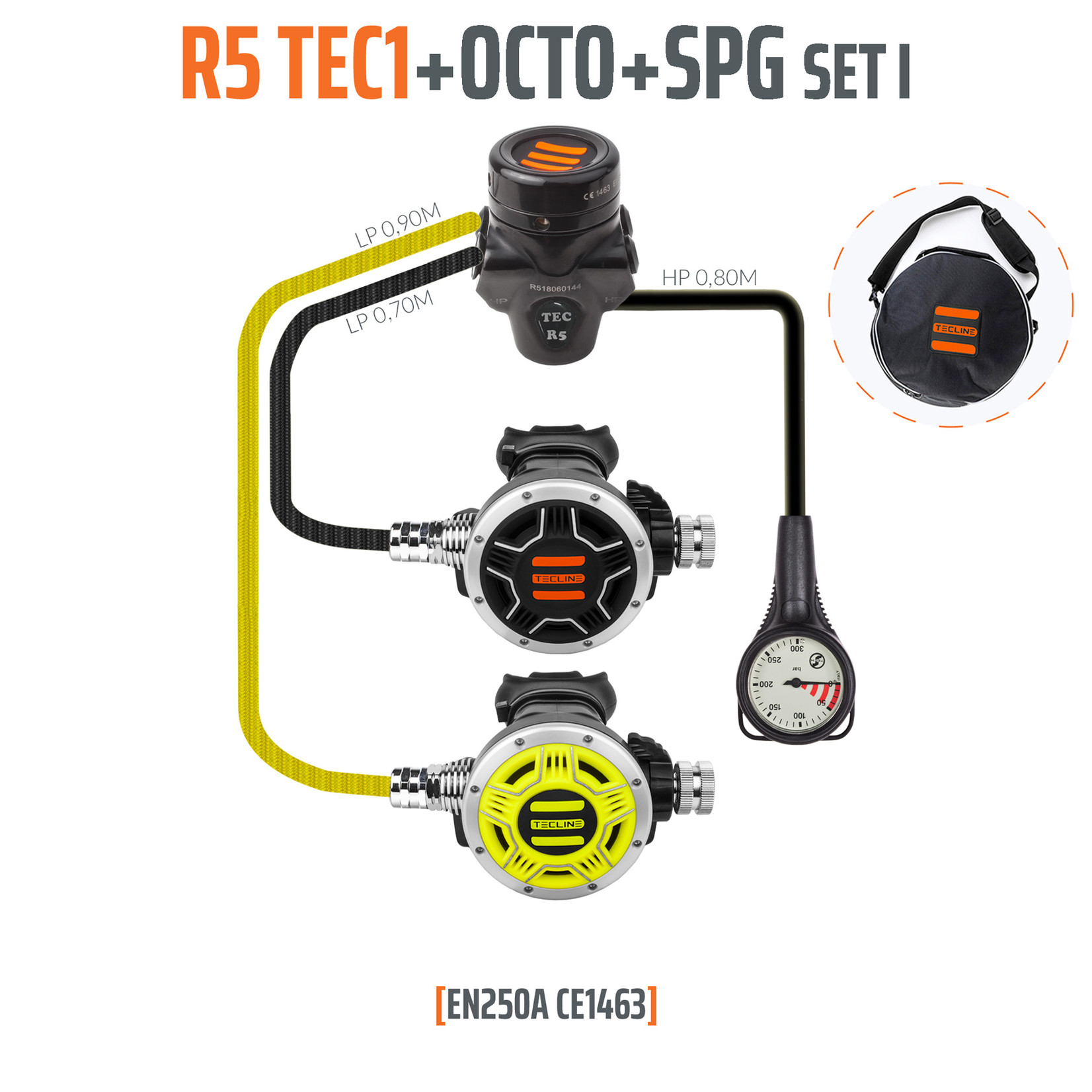 Tecline Regulator R5 TEC1 set I with octo and SPG - EN250A