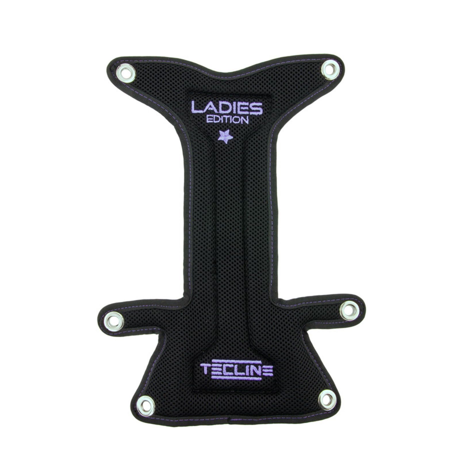 Tecline Backplate soft pad "H" with buoy pocket LADY - without bolts and nuts