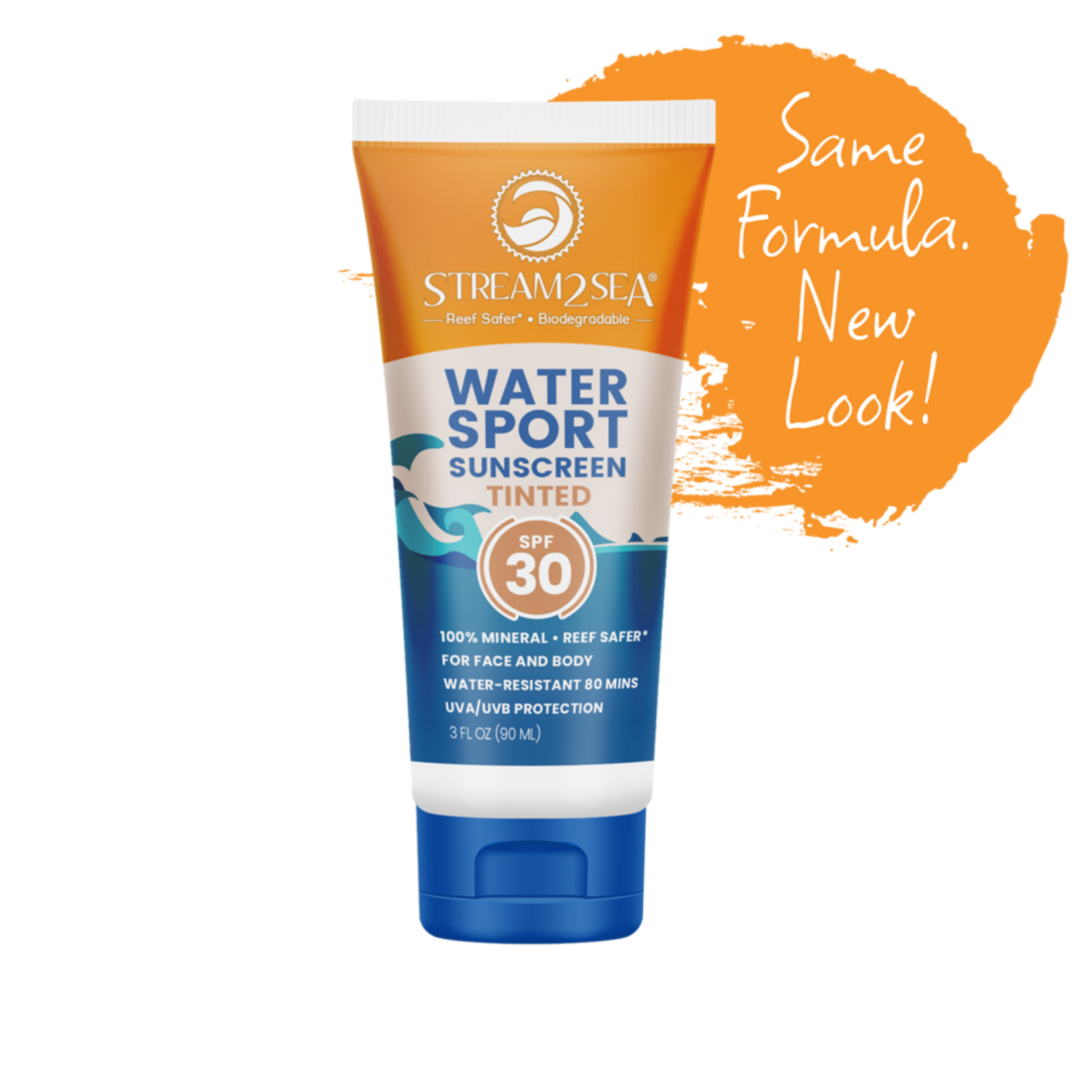 Stream2Sea Eco Tinted Sunscreen For Body Sport - SPF 30 90ml