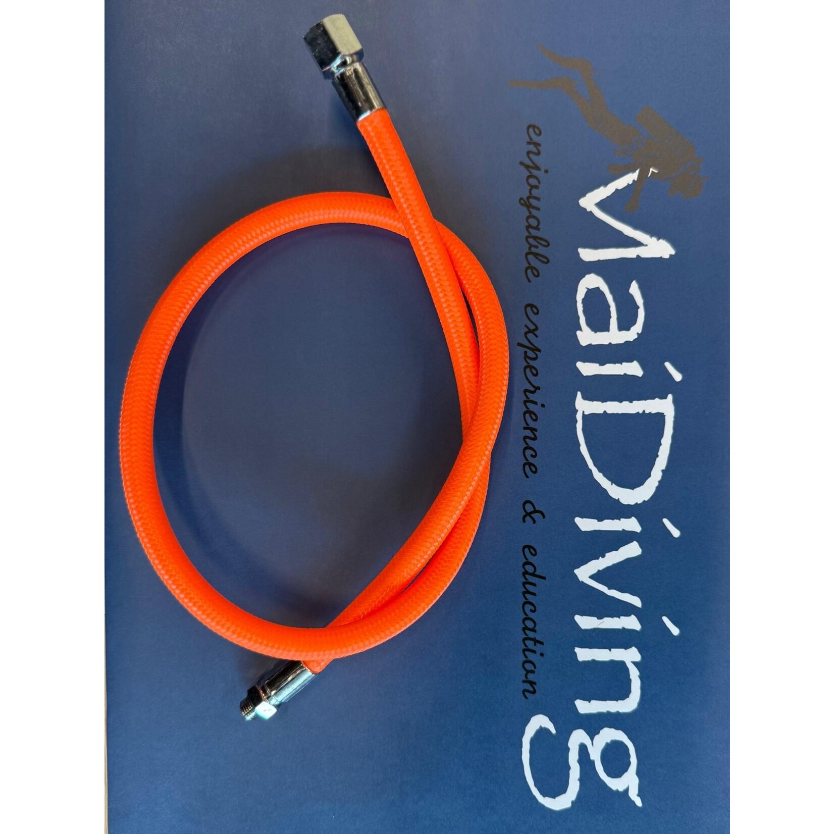 Low pressure (LP) hose - lagedruk slang ademautomaat miflex 80 cm oranje
