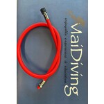 Low pressure (LP) hose - lagedruk slang ademautomaat miflex 80 cm rood