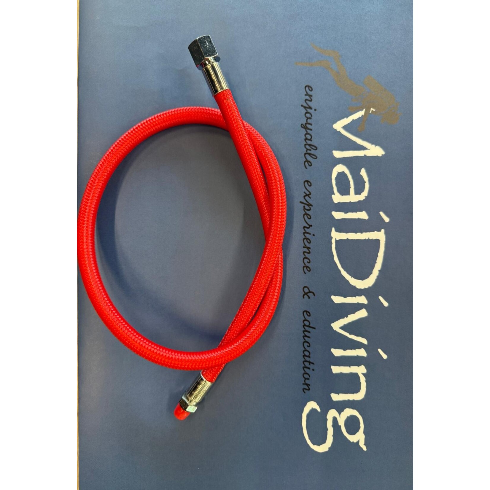 Low pressure (LP) hose - lagedruk slang ademautomaat miflex 80 cm rood