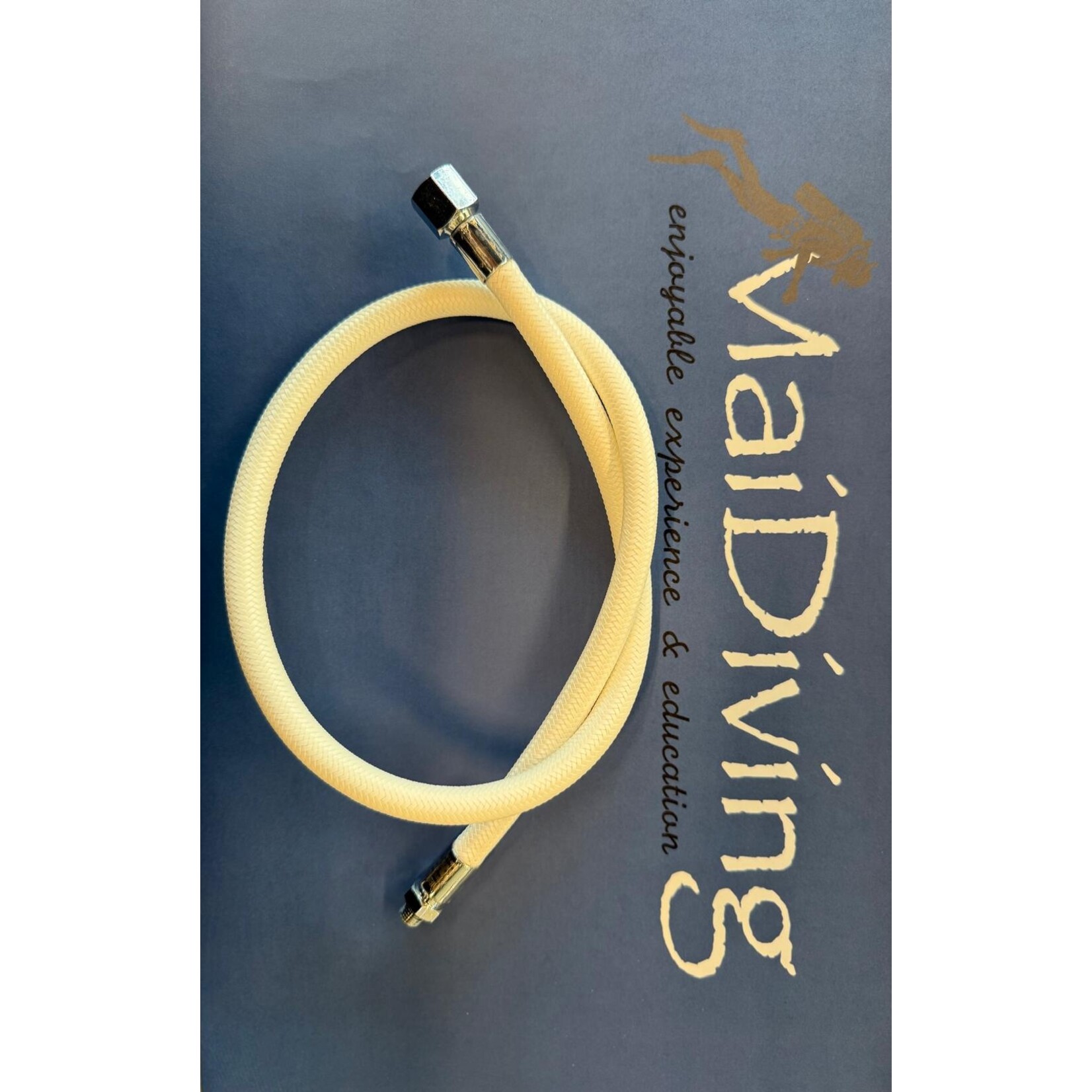 Low pressure (LP) hose - lagedruk slang ademautomaat miflex 80 cm wit