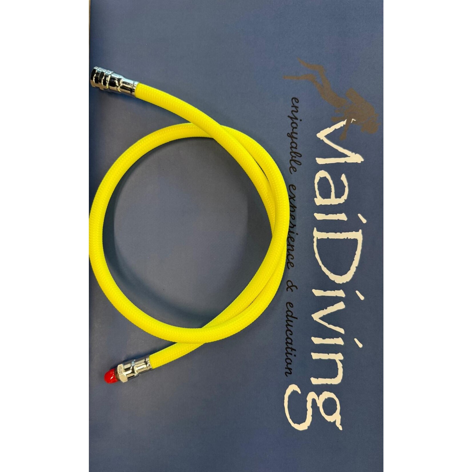 Low pressure (LP) hose - lagedruk slang ademautomaat miflex 80 cm geel