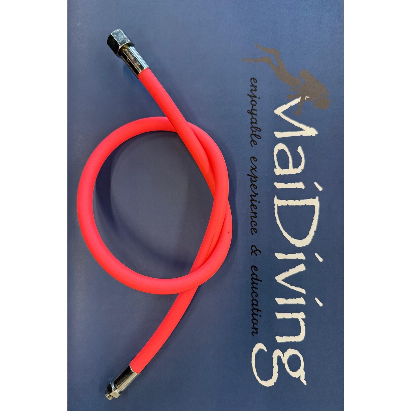 Low pressure (LP) hose - lagedruk slang ademautomaat rubber 80 cm roze