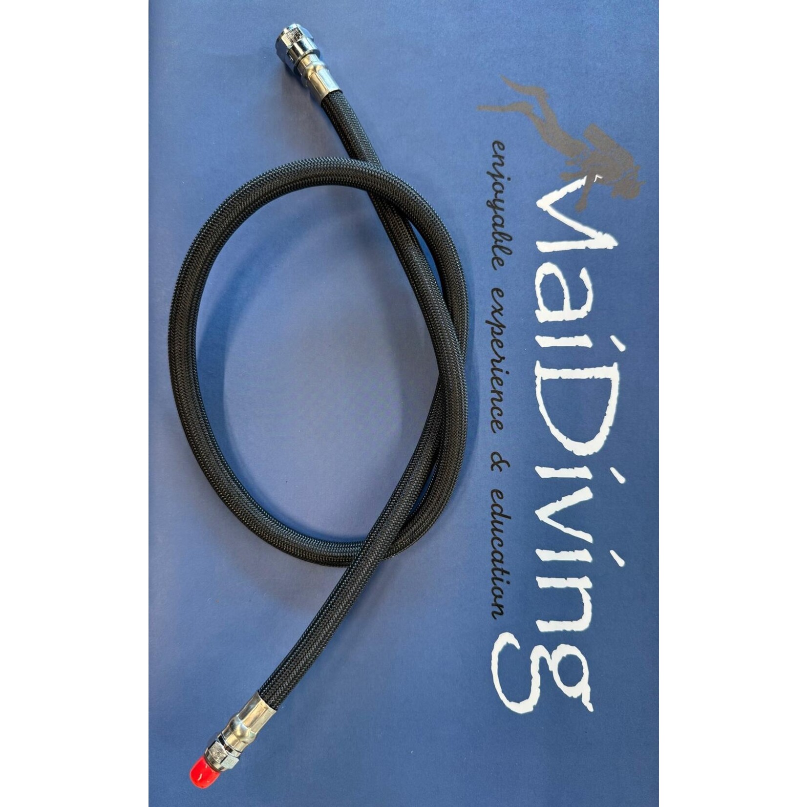 Low pressure (LP) hose - lagedruk slang ademautomaat miflex 70 cm zwart