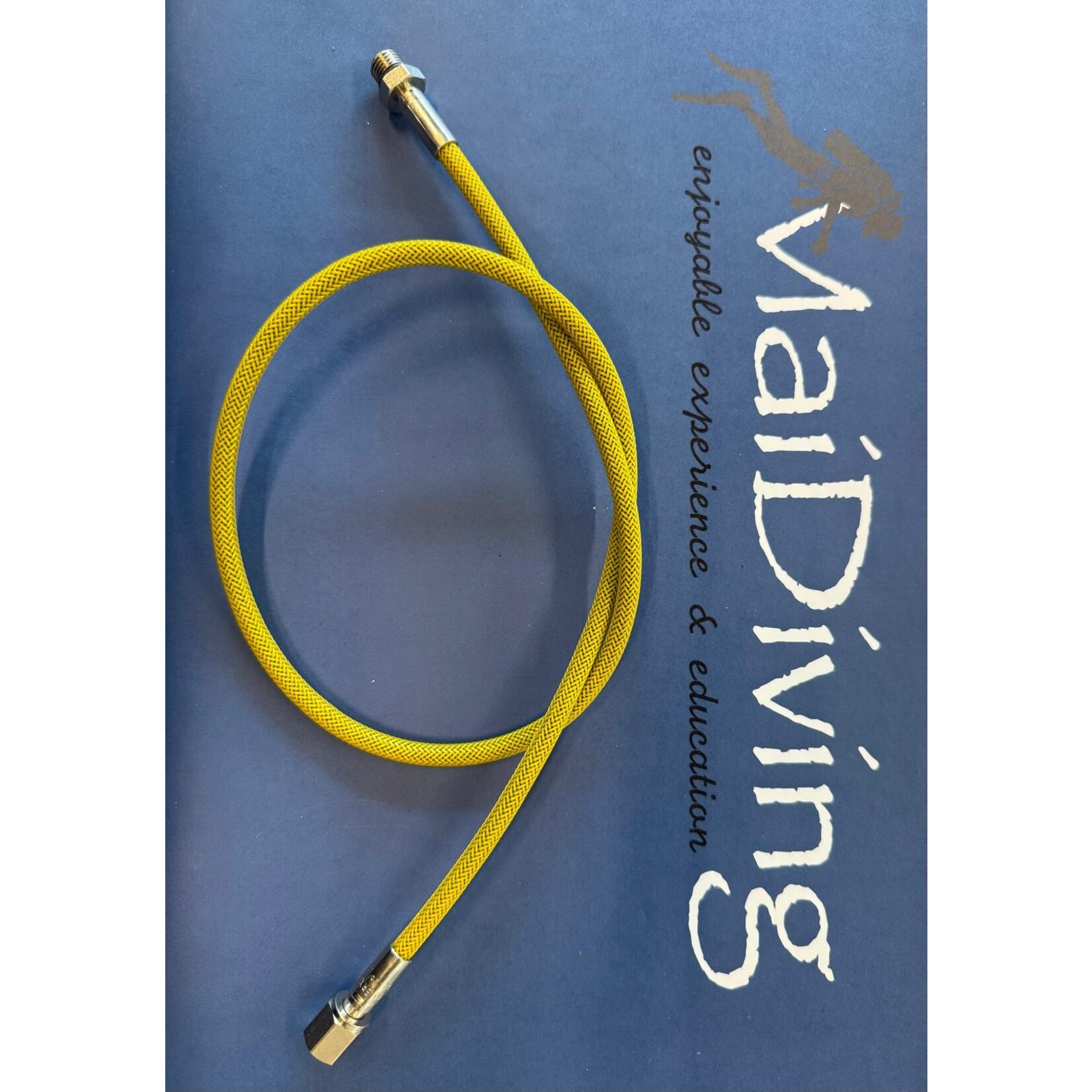 High pressure hose thin (HP) manometer miflex - Hoge druk slang dun 80 cm geel