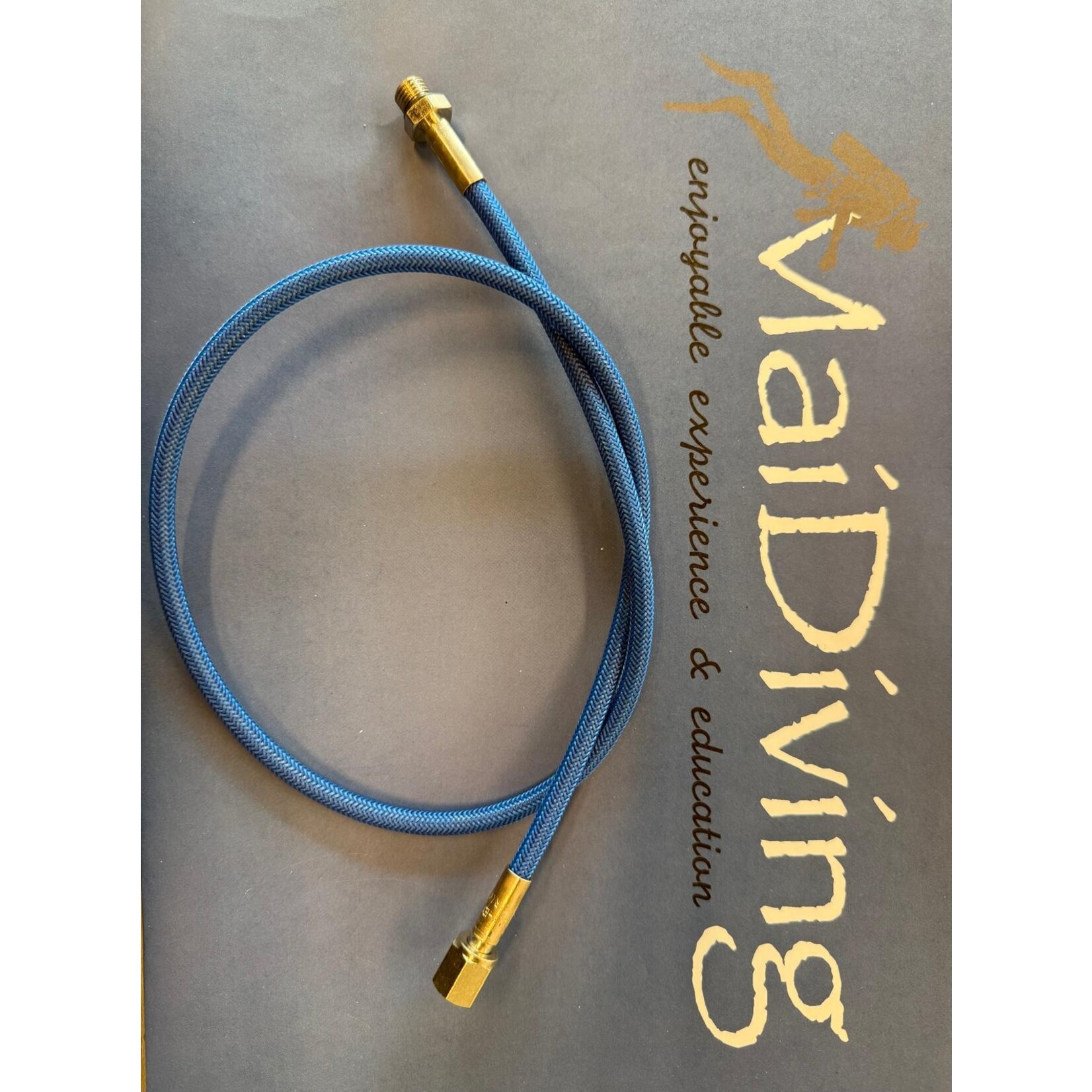 High pressure hose thin (HP) manometer miflex - Hoge druk slang dun 80 cm blauw