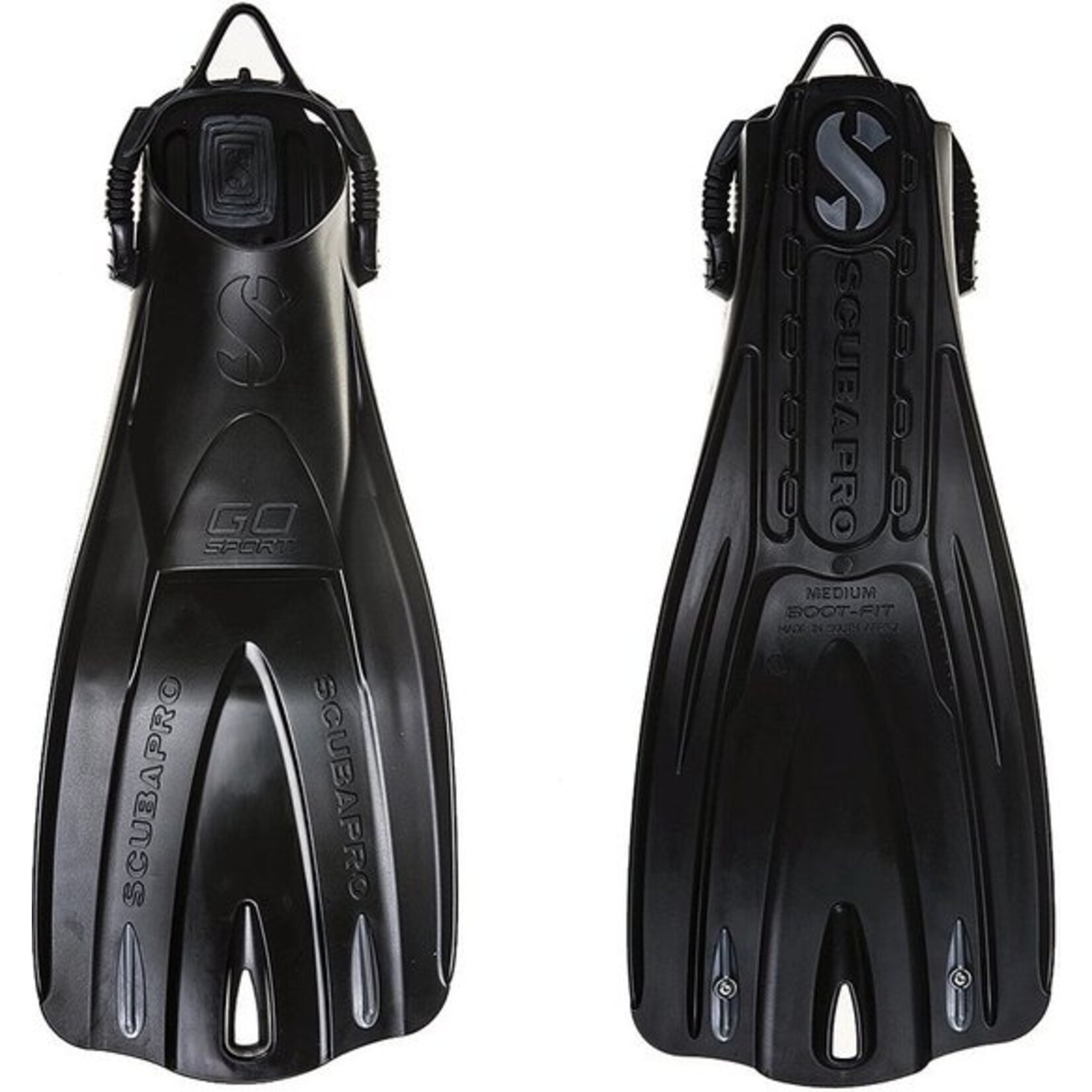 Scubapro Go Sport Fin, Boot-Fit, Black
