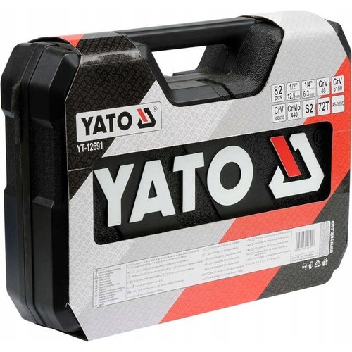 Yato YATO Ratel, Steeksleutel en bits set - 82 Delig - In koffer