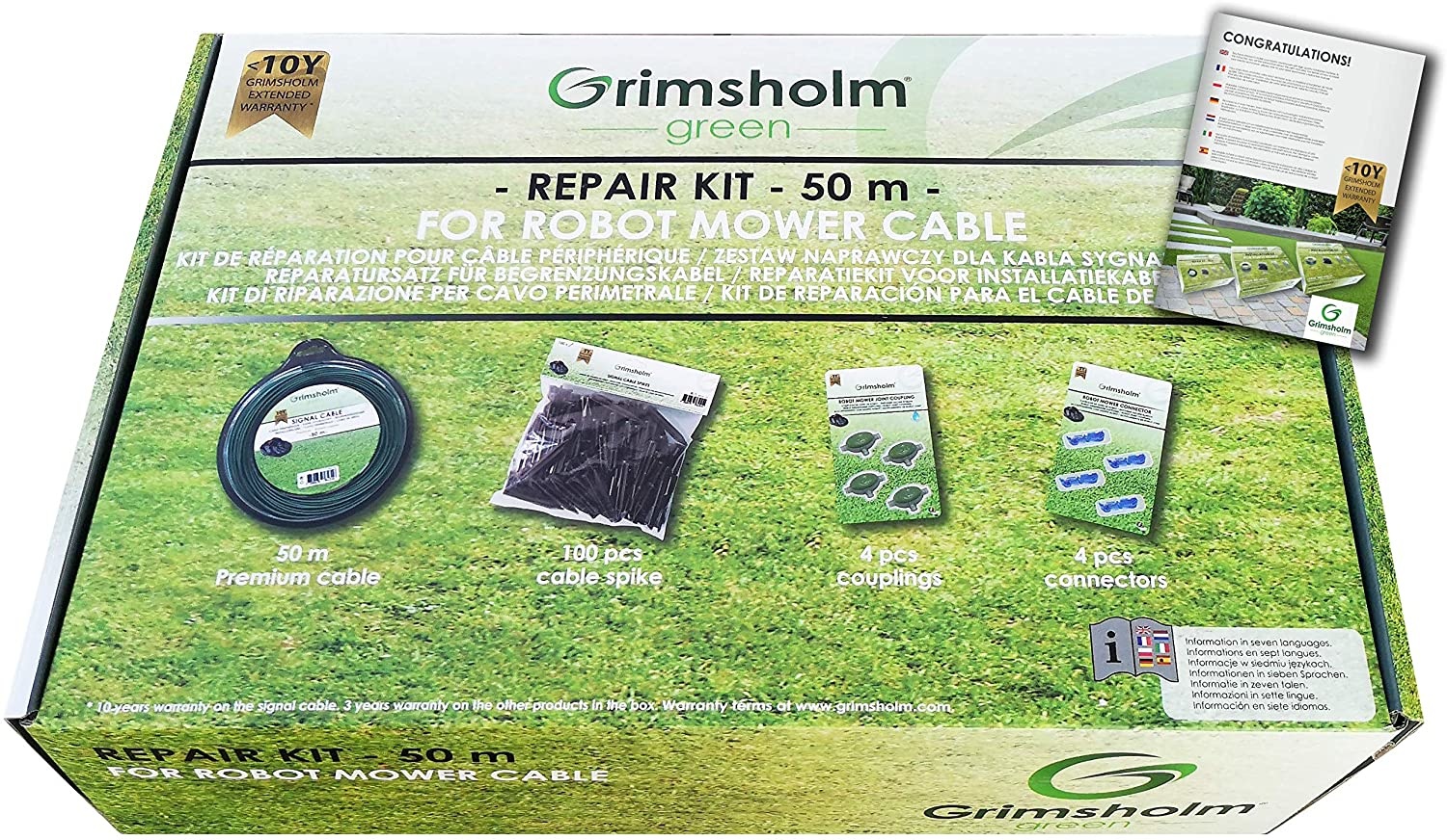 Grimsholm Green Robotmaaier installatiekabel voordeelpakket - 50M