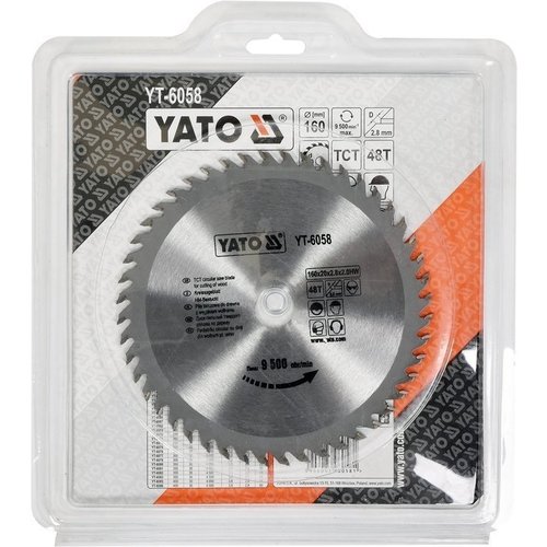 Yato YATO Cirkelzaagblad Ø160 mm - 48 T - binnendiameter 20 mm