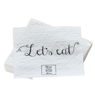 Riviera Maison Paper Napkin Let's Eat