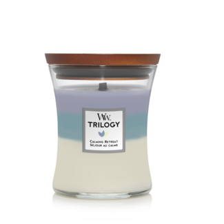 Woodwick Trilogy Calming Retreat Medium Candle WoodWick© 60h.