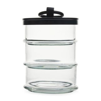 Riviera Maison Cordoba Triple Storage Jar black