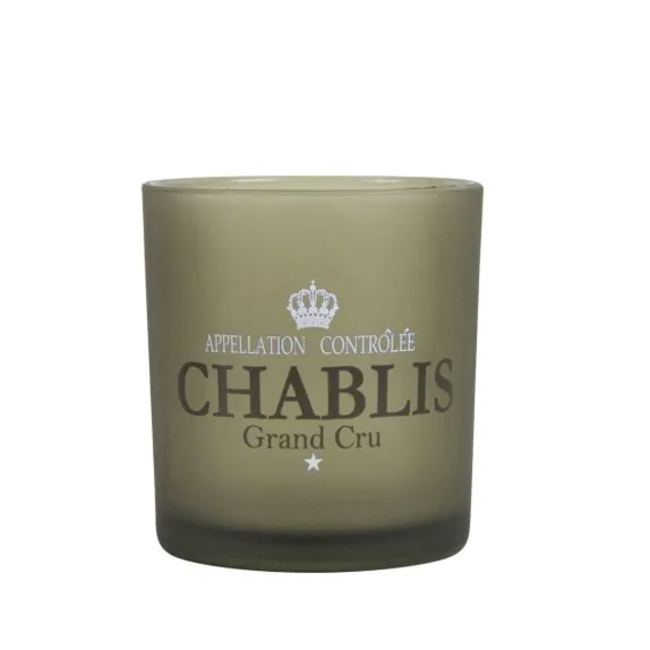 Waxinelichthouder wijn Chablis Taupe 8cm