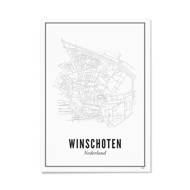 WIJCK. Poster Winschoten 40x50cm