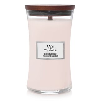 Woodwick Sheer Tuberose Large Candle WoodWick© 130h.