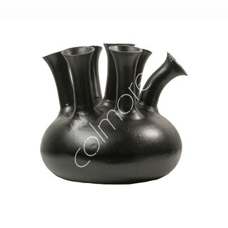 Colmore Vase 7/mouth ALU RAW/BLACK 40x40x38