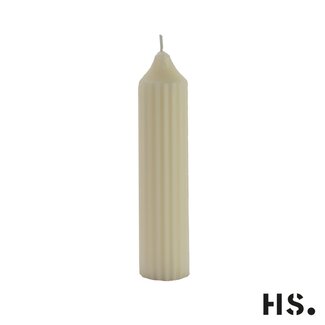 Home Society Dinner Candle Stripe White