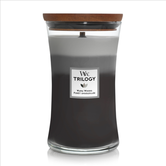 Woodwick Trilogy Warm Woods Large Candle WoodWick© 130h.
