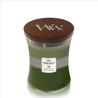 Woodwick Trilogy Mountain Trail Medium Candle WoodWick® 60h.