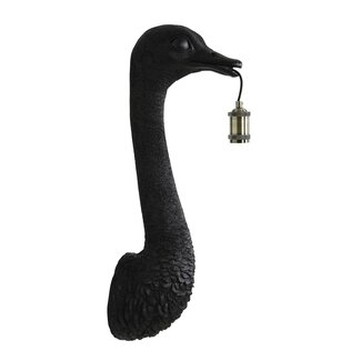 Light & Living Wandlamp 25x19x72 cm OSTRICH Zwart