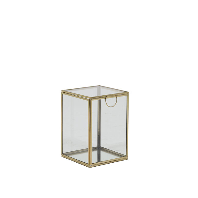 Light & Living Deco box 12x12x17 cm MIRINA goud-spiegel