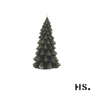 Home Society Kaars Kerstboom BK/GD S