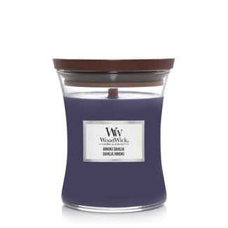 Woodwick Hinoki Dahlia Medium Candle WoodWick© 60h.