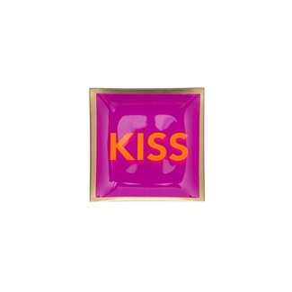 Gift Company Love Plate S, Kiss, fuchsia