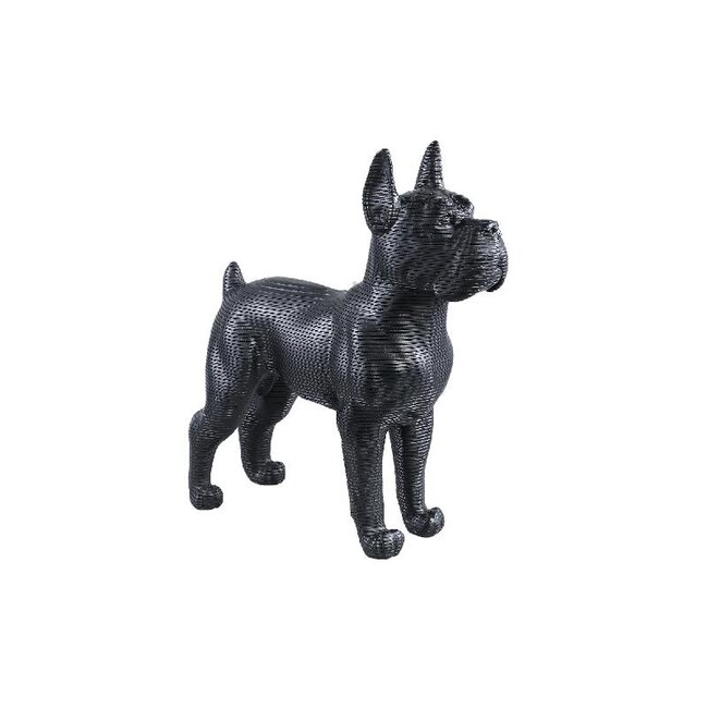 PTMD Samuelo Black poly statue standing dog