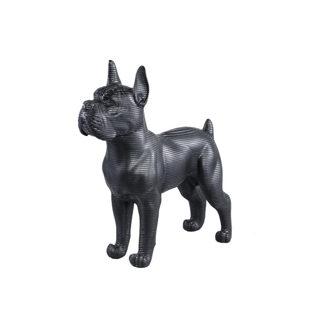 PTMD Samuelo Black poly statue standing dog