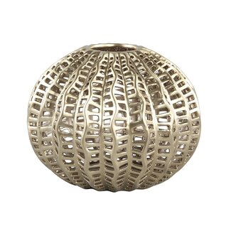 PTMD Tessa Gold ceramic decoration pot open ball L