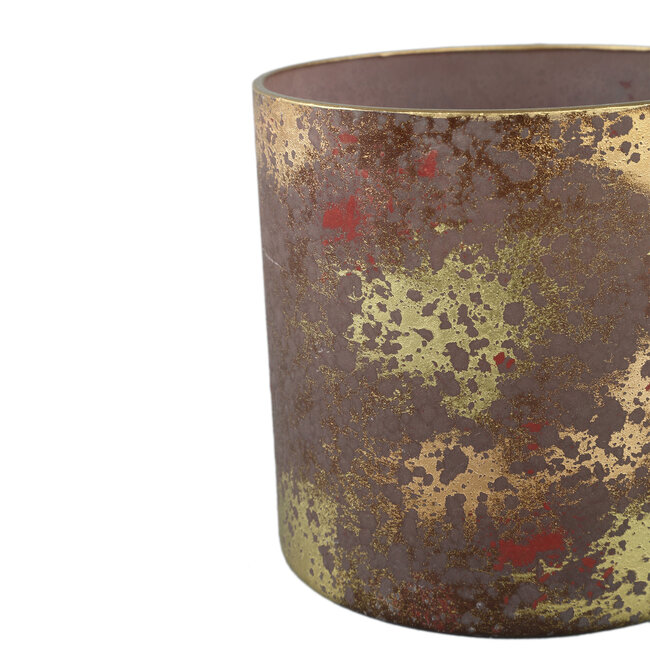 PTMD Esme Brown glass stormlight stamped finish