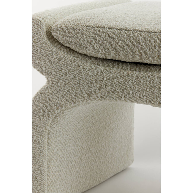 Light & Living Poef 60x46x46 cm NAFYA bouclé crème