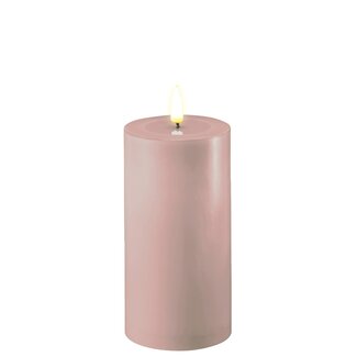 Deluxe Homeart Rose Real Flame LED Candle Ø7,5 x15cm