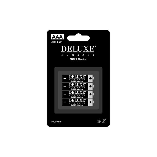 Deluxe Homeart AAA- Batterijen - 4 stuks