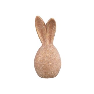 PTMD Cillin Rust cement rabbit shaped statue low