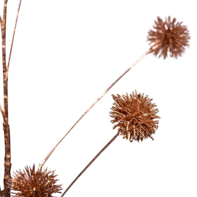 PTMD Twig Plant copper billy buttons spray