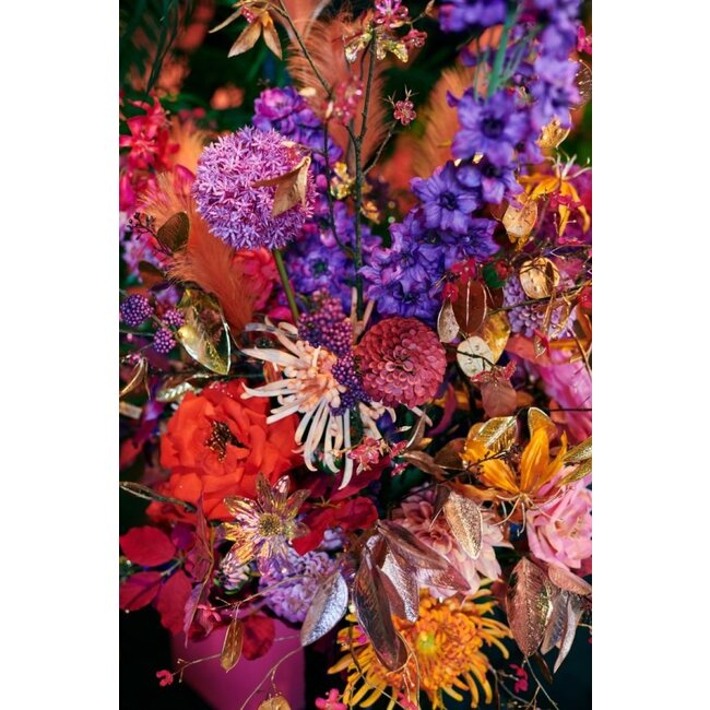 Silk-Ka ROOS TAK GOUD/ROOD 69 cm