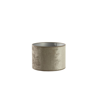 Light & Living Kap cilinder 30-30-21 cm CHELSEA velours zilver