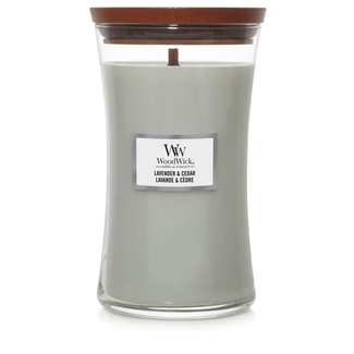 Woodwick Lavender & Cedar Large Candle WoodWick© 130h.