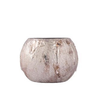 PTMD Inanna Silver glass tealight dripped L