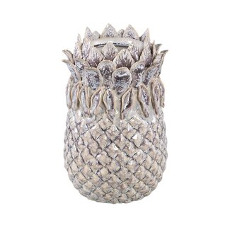 PTMD Tamiah Purple ceramic pineapple shaped pot high S