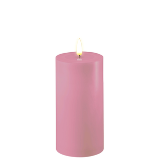 Deluxe Homeart Lavendel Real Flame LED Candle Ø7,5 x15cm