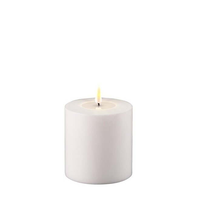 Deluxe Homeart White Outdoor LED Candle Ø 10x10 cm