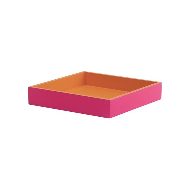 Spa Tray S Square 2 tone Pink Orange